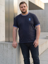 Men Plus Size Mule-B Solid Round Neck Tshirt