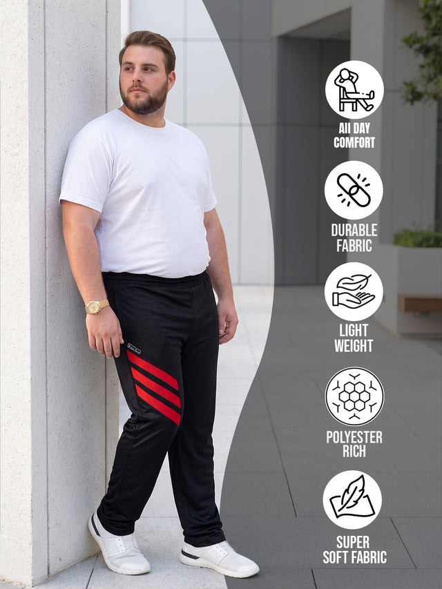 Men Plus Size Lami Colorblock Trackpant