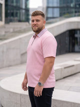 Men Plus Size Rosvique Pink Polo Tshirts