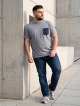 Men Plus Size Stoddart Solid Round Neck Tshirt