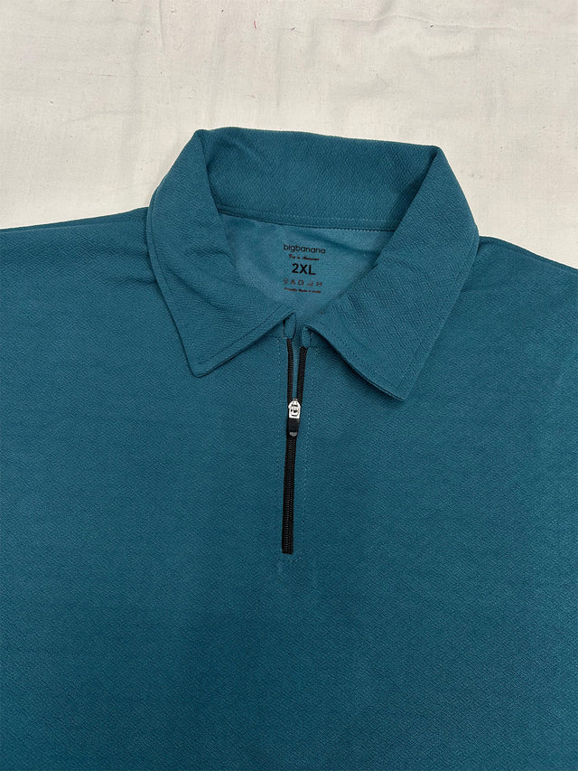 Men Plus Size Kavroze Teal Polo Tshirts