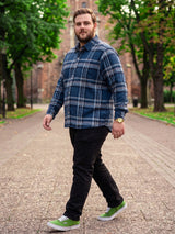 Men Plus Size Barra Multi Check Shirts