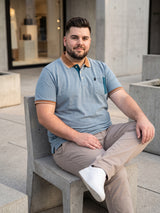 Men Plus Size Koriyo Solid Polo Tshirt