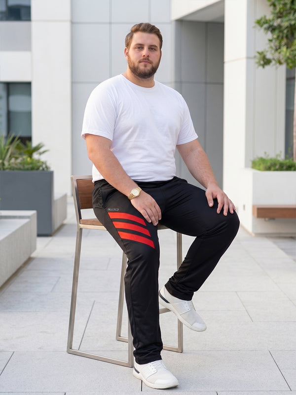 Men Plus Size Lami Colorblock Trackpant