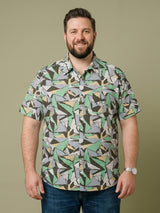 Men Plus Size Mossmatrix Multi Printed Shirts