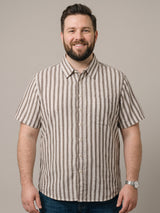 Men Plus Size Varnelo Multi Textured Shirts