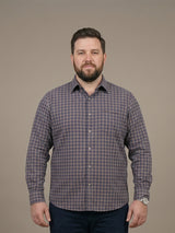 Men Plus Size Plaidorn Multi Check Shirts