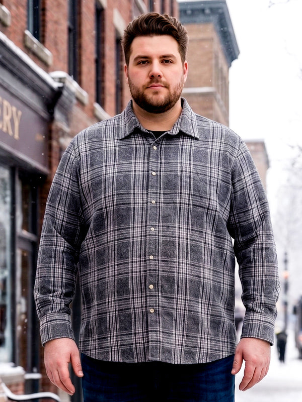 Men Plus Size Calloway Multi Check Shirts