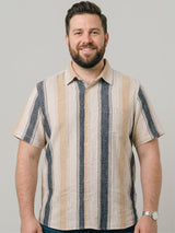 Men Plus Size Zarnok Multi Textured Shirts