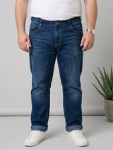 Men Plus Size Denaro Blue Light Wash Jeans