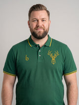 Men Plus Size Savage-Green Solid Polo