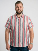 Men Plus Size Quibly Multi Textured Shirts