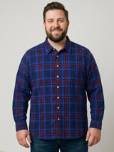 Men Plus Size Soryn Multi Check Shirts