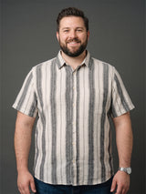 Men Plus Size Trivonex Multi Textured Shirts