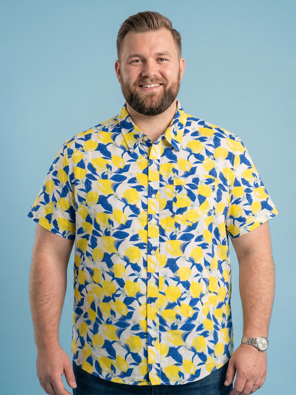 Men Plus Size Leafrix Multi Printed Shirts