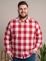 Men Plus Size Marzel Multi Check Shirts