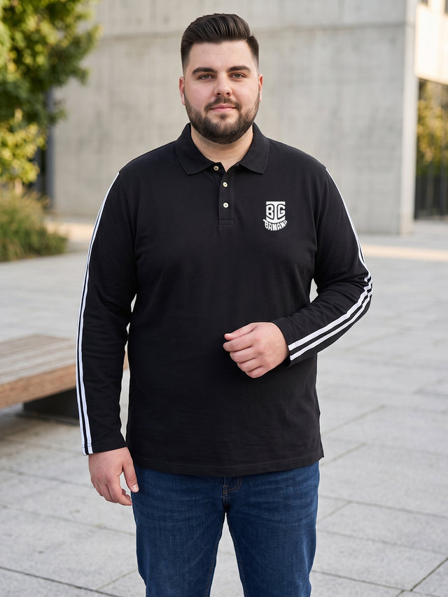 Men Plus Size Crewyard Solid Polo Tshirt