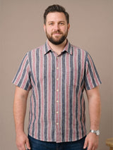 Men Plus Size Veltrion Multi Textured Shirts