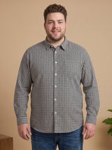 Men Plus Size Venzara Multi Check Shirts