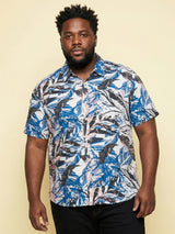 Men Plus Size Caspian Multicolor Printed Casual Shirt