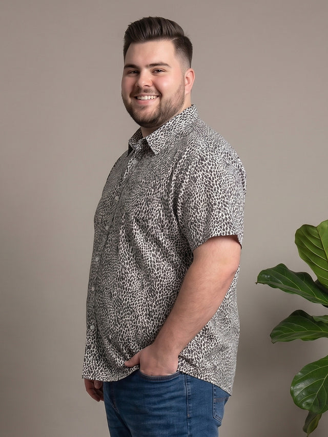 Men Plus Size Grainor Multi Printed Shirts