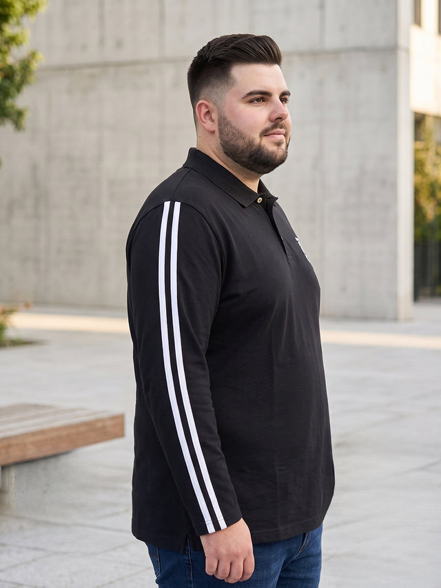 Men Plus Size Crewyard Solid Polo Tshirt