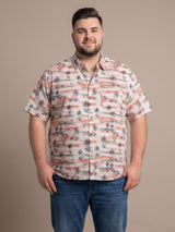 Men Plus Size Shore Multi Printed Shirts