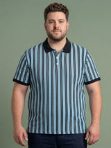 Men Plus Size Candor Multi Striped Polo