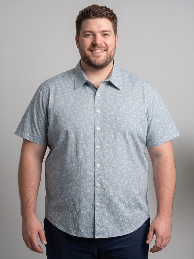 Men Plus Size Creamor Multi Printed Shirts