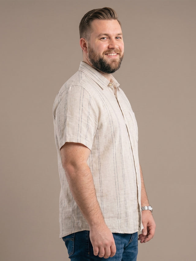 Men Plus Size Arvessia Multi Textured Shirts