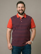 Men Plus Size Vynce Multi Striped Polo