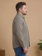 Men Plus Size Venzara Multi Check Shirts