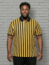 Men Plus Size Triton Multi Striped Polo