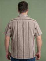 Men Plus Size Rextonix Multi Textured Shirts