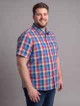 Men Plus Size Xaro Multi Check Shirts