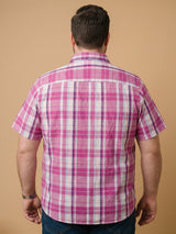 Men Plus Size Calvior Multi Check Shirts