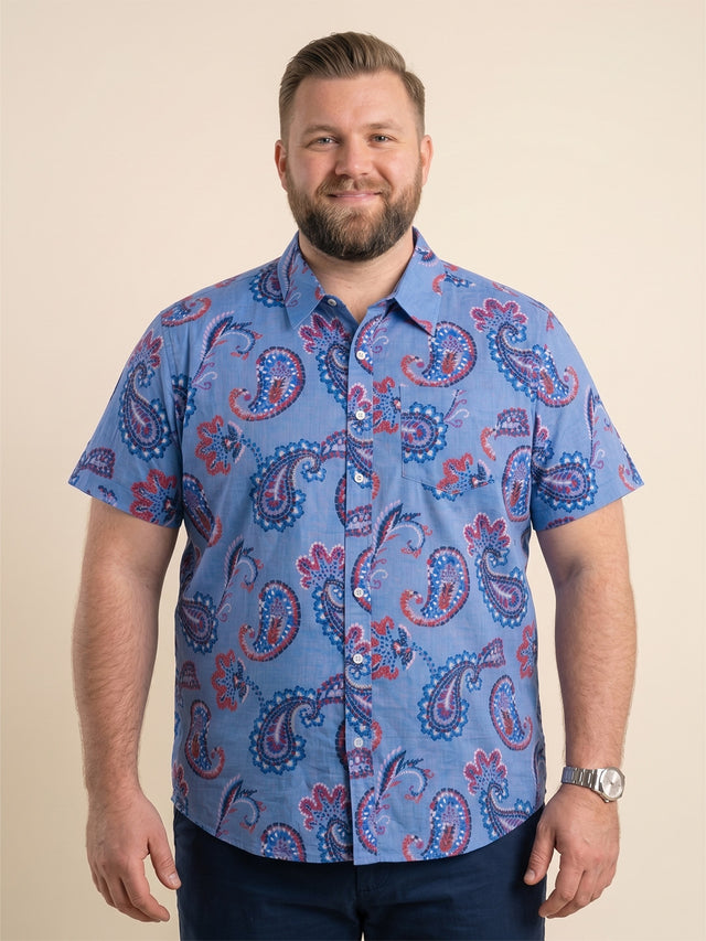 Men Plus Size Caelum Multi Printed Shirts