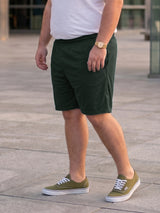 Men Plus Size Turbo-Teal Teal Solid Shorts
