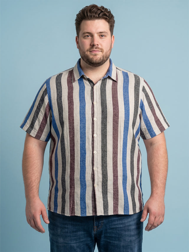 Men Plus Size Avyrell Multi Textured Shirts