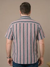 Men Plus Size Veltrion Multi Textured Shirts