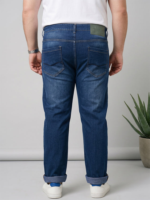 Men Plus Size Denaro Blue Light Wash Jeans