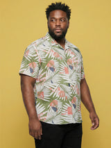 Men Plus Size Havana Multicolor Printed Casual Shirt