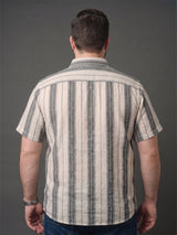Men Plus Size Trivonex Multi Textured Shirts