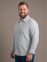 Men Plus Size Sereon Sky Blue Striped Shirts