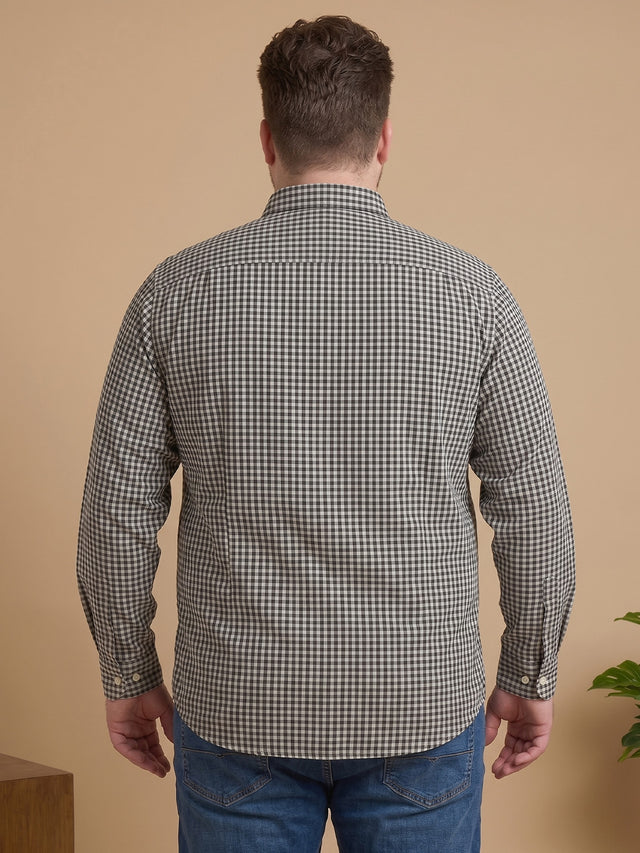 Men Plus Size Venzara Multi Check Shirts