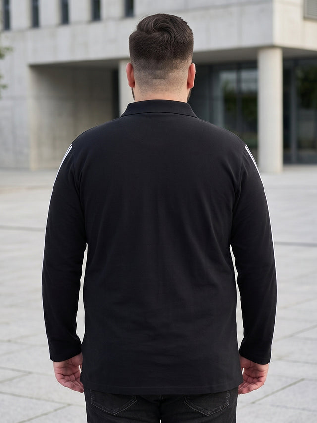 Men Plus Size Crewyard Solid Polo Tshirt