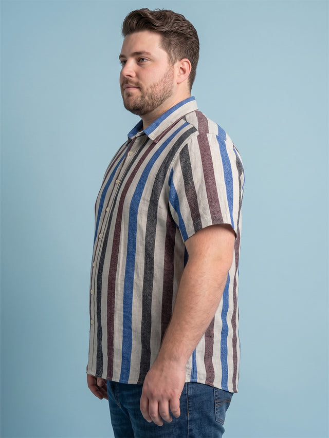 Men Plus Size Avyrell Multi Textured Shirts