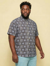 Men Plus Size Framex Multicolor Printed Casual Shirt