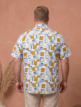 Men Plus Size Canvaspatch Multi Printed Shirts