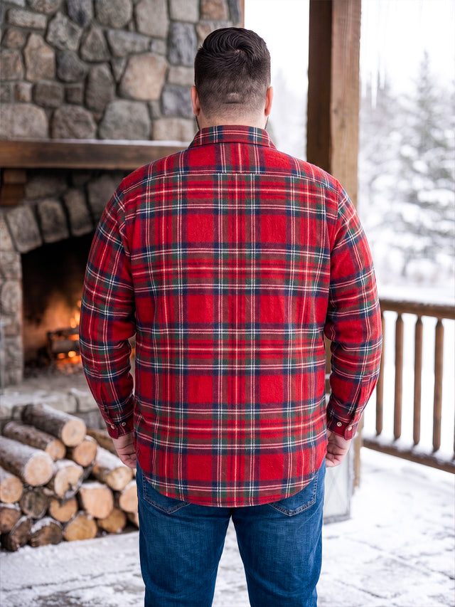 Men Plus Size Monroe Multi Check Shirts Shirts
